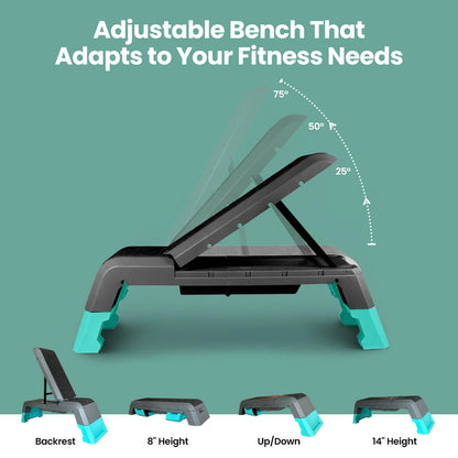 THE ALL-IN-ONE POWER DECK/WORKOUT BENCH