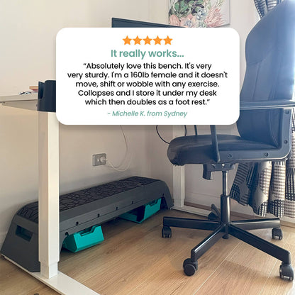 THE ALL-IN-ONE POWER DECK/WORKOUT BENCH