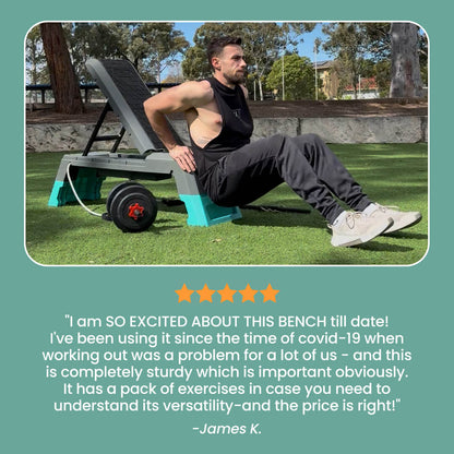 THE ALL-IN-ONE POWER DECK/WORKOUT BENCH